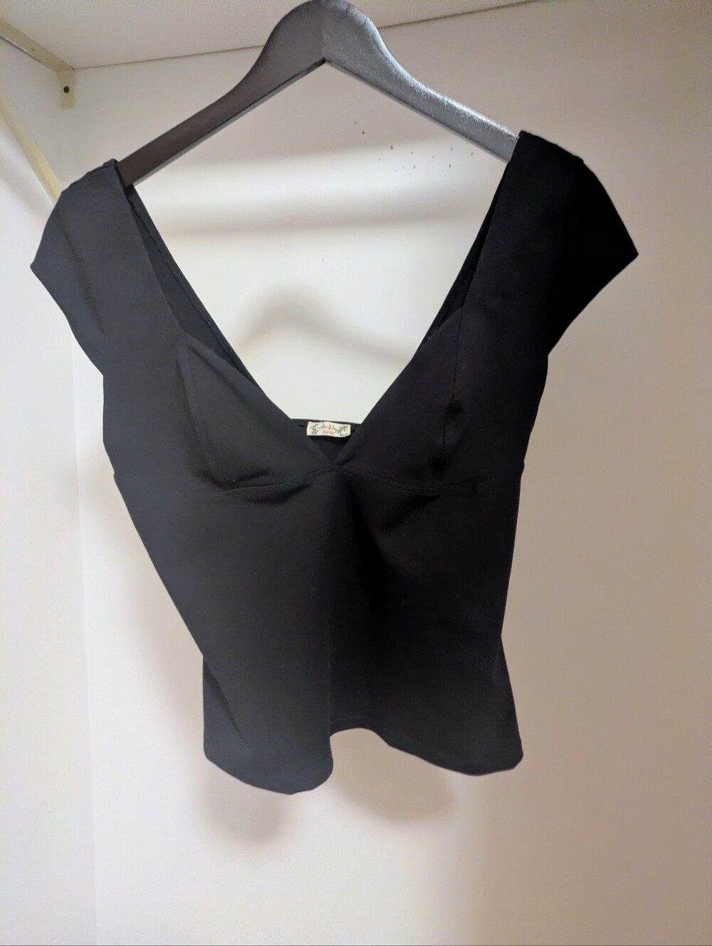 Free People Intimately Duo Corset Cami Top Black size Large